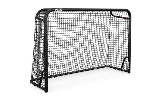 small sports goal in the colour black