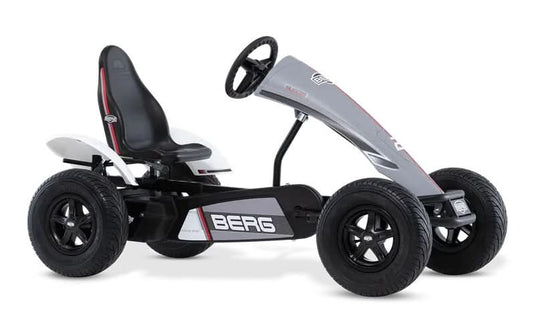 grey and black race gts go kart