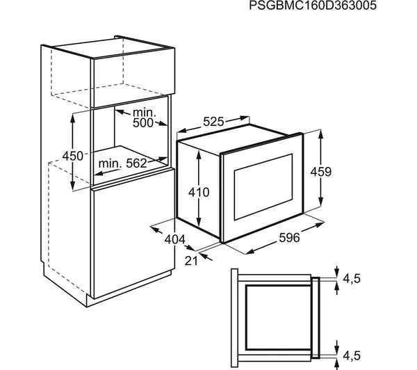Завантажте зображення в засіб перегляду галереї, AEG Touch Opening Door Integrated Microwave | Stainless Steel | MBE2658SEM