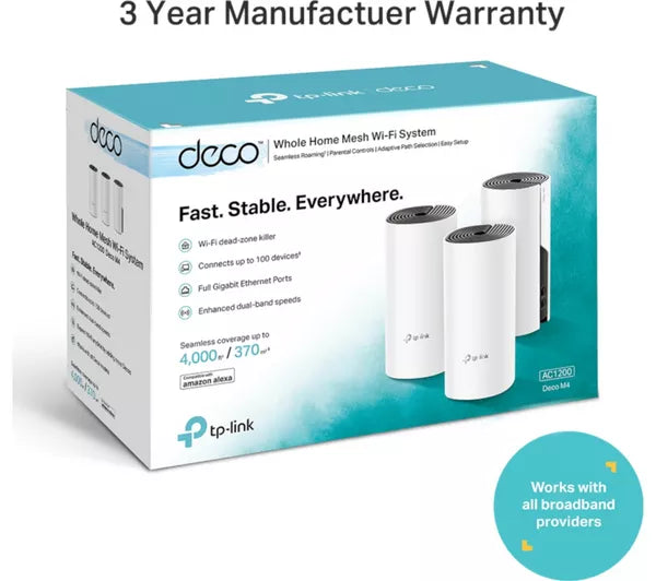 Load image into Gallery viewer, TP-LINK Deco M4 Whole Home WiFi System - Triple Pack | AC1200