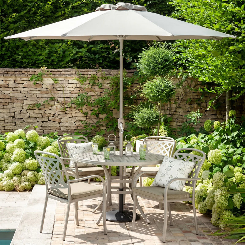 Load image into Gallery viewer, Berkeley 4-Seater Cast Aluminium Round Set | 301621