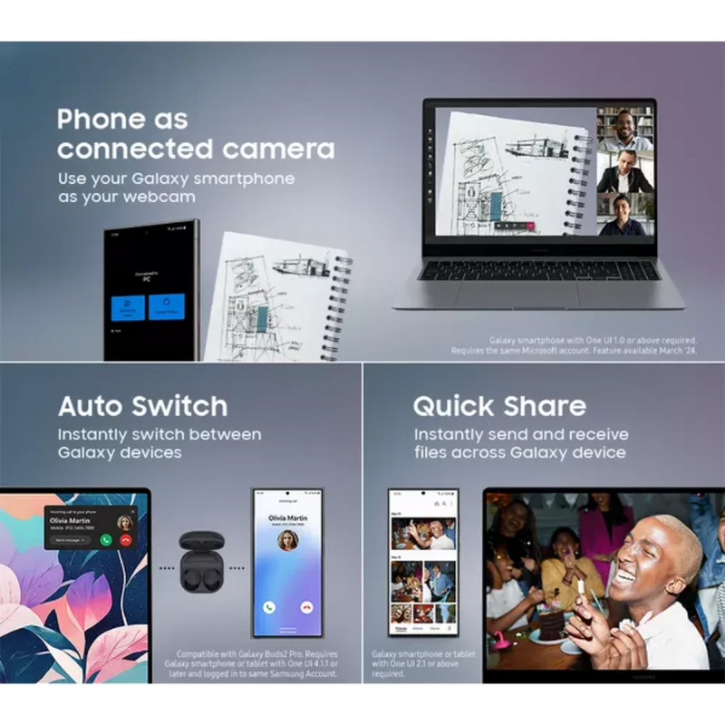 Load image into Gallery viewer, Samsung Galaxy Book4 15.6 Inch Core I3 256GB SSD 8GB RAM | Grey | NP750XGJ-KG1UK