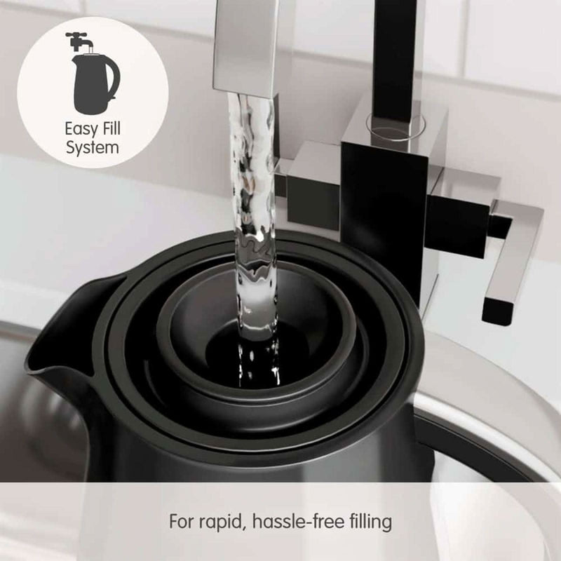 Завантажте зображення в засіб перегляду галереї, black morphy richards hive kettle with fill system