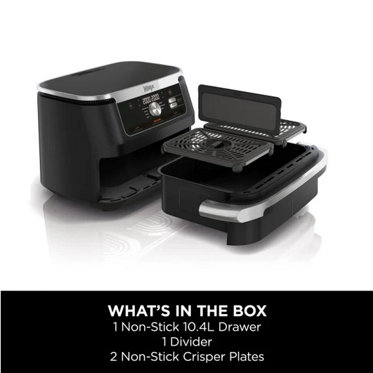 ninja flexidrawer air fryer  what is inside the box