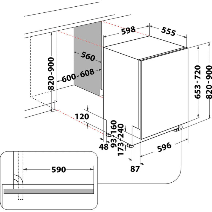 Load image into Gallery viewer, Hotpoint Full Size Built-In Dishwasher | E Rated | H2I HD526 B UK