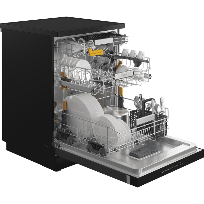 Load image into Gallery viewer, Whirlpool Maxi Space Freestanding Dishwasher | Black | W8FHS61BSUK