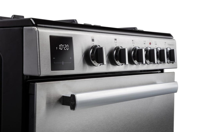 Załaduj obraz do przeglądarki galerii, Rangemaster Professional+ 60cm | Gas | Stainless Steel with Chrome | 128140 | PROPL60NGFSS/C