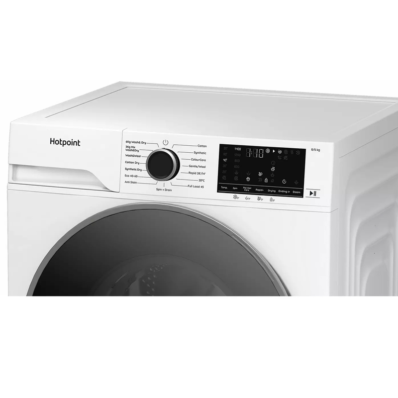 Załaduj obraz do przeglądarki galerii, Hotpoint 8/6kg Washer Dryer | 1400 Spin | HBD8680ANTISTAINUK