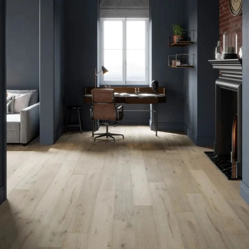Load image into Gallery viewer, mountain mist oak flooring displayed in a home office