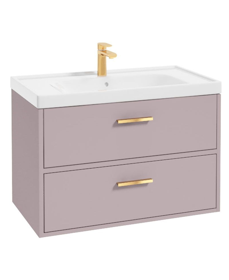 Завантажте зображення в засіб перегляду галереї, Sonas Finland Wall Hung 80Cm Two Drawer Vanity Unit