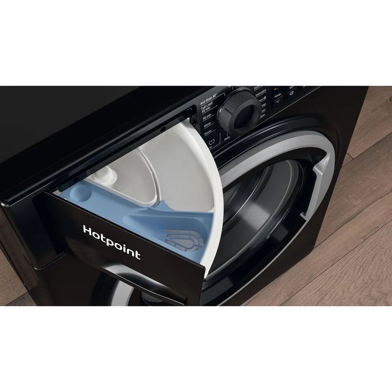 Load image into Gallery viewer, Hotpoint Washing Machine | 9kg | 1400 Spin | Black | NSWM945CBSUKN