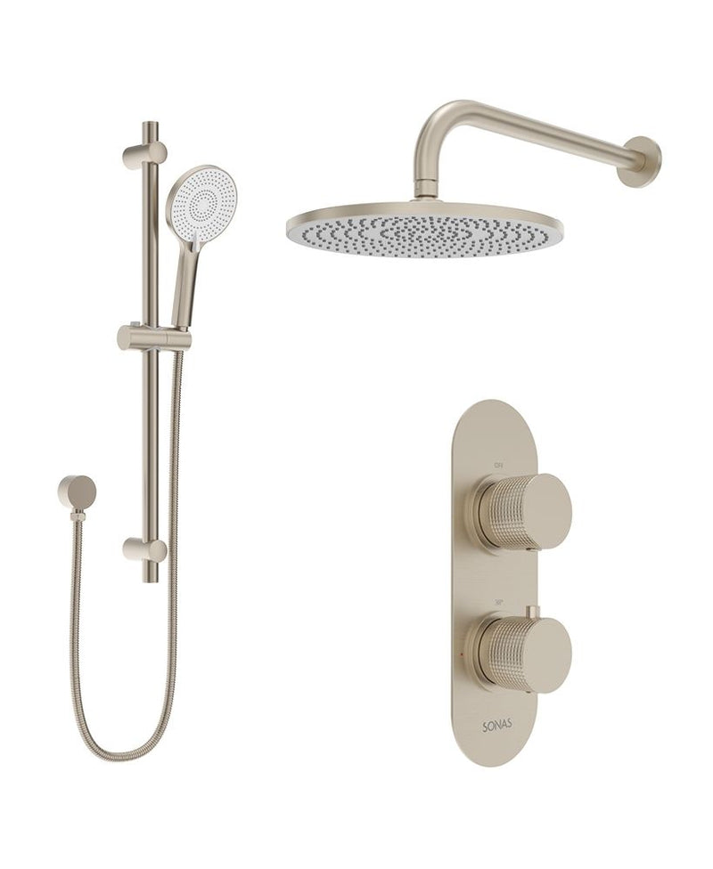 Завантажте зображення в засіб перегляду галереї, Sonas Alita Knurled Shower Set