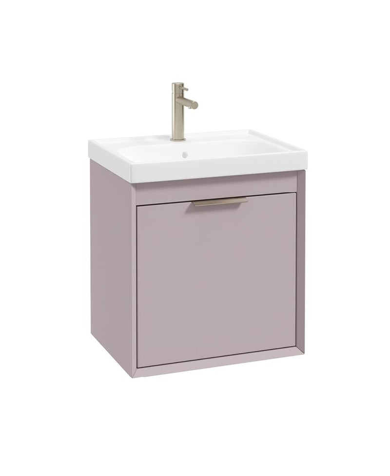 Завантажте зображення в засіб перегляду галереї, Matt Cashmere Pink vanity unit with Brushed Nickel Handle
