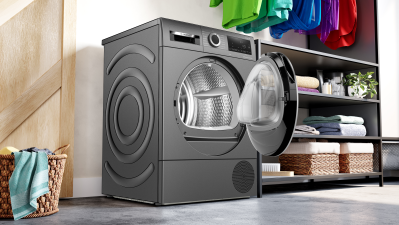 Завантажте зображення в засіб перегляду галереї, Bosch Series 6 Heat Pump Condenser Dyer | 9KG | Graphite | WQG245R9GB