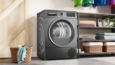 Завантажте зображення в засіб перегляду галереї, Bosch Series 6 Heat Pump Condenser Dyer | 9KG | Graphite | WQG245R9GB