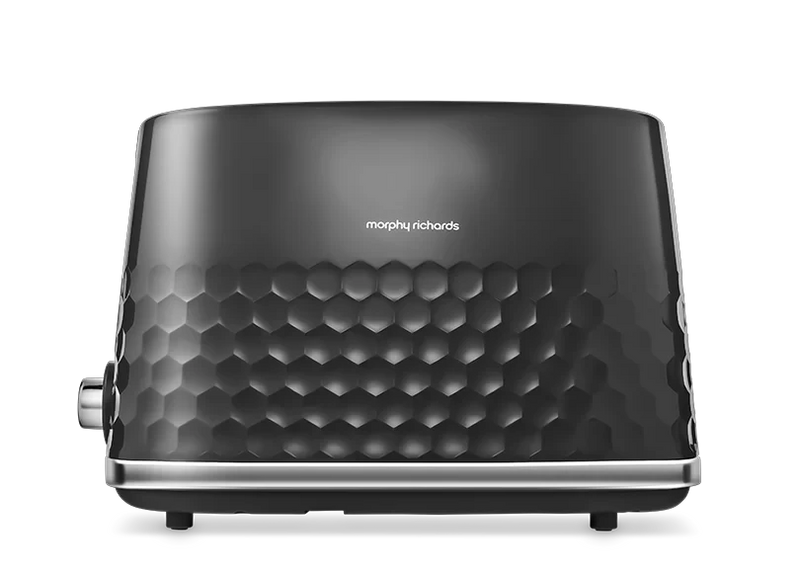 Load image into Gallery viewer, black/chrome 2 slice mr hive toaster