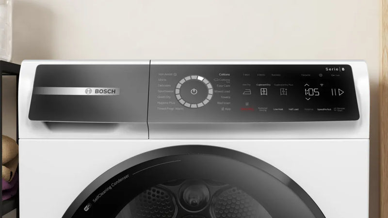 Załaduj obraz do przeglądarki galerii, Bosch Series 8 Heat Pump Condenser Dyer | 9KG | White | WQB246C9GB