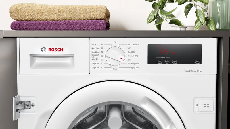 Załaduj obraz do przeglądarki galerii, Bosch Series 6 Integrated Washing Machine | 8KG | 1400 Spin | White | WIW28302GB