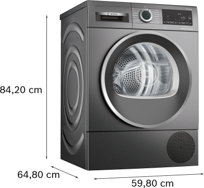 Завантажте зображення в засіб перегляду галереї, Bosch Series 6 Heat Pump Condenser Dyer | 9KG | Graphite | WQG245R9GB