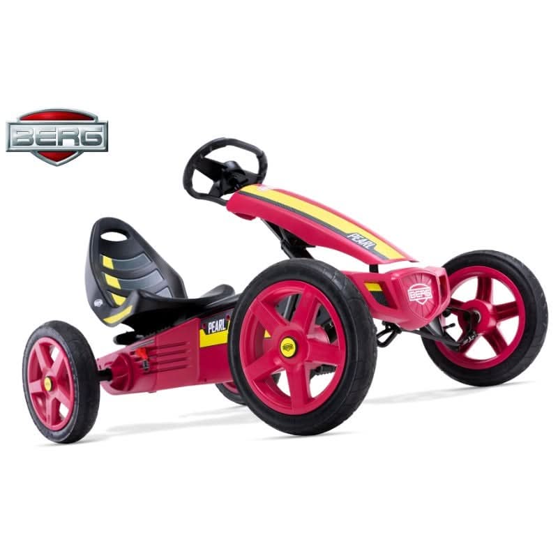 Load image into Gallery viewer, pink and yellow rally go kart