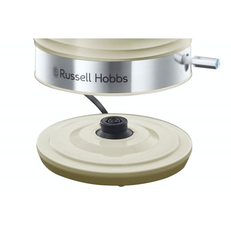 Завантажте зображення в засіб перегляду галереї, russell hobbs inspire kettle in cream bottom view