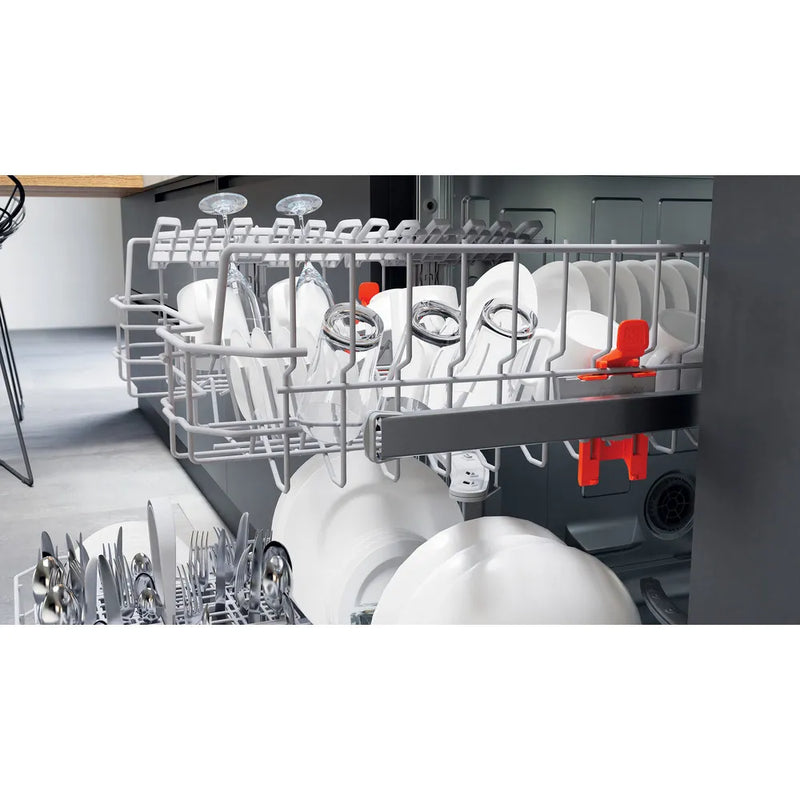 Load image into Gallery viewer, Hotpoint Semi Integrated Full Sized Dishwasher | Black | H3B L626 B UK