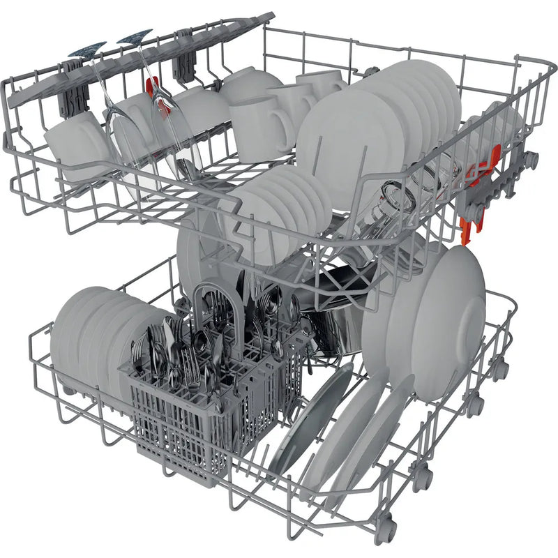 Load image into Gallery viewer, Hotpoint Semi Integrated Full Sized Dishwasher | Black | H3B L626 B UK
