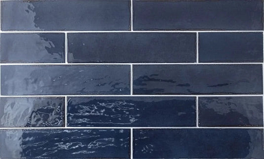 tribeca tile in blue note, 6x24.6cm