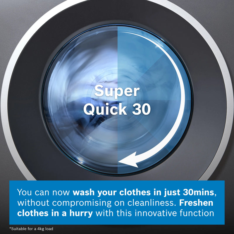 Завантажте зображення в засіб перегляду галереї, Bosch Series 6 Washing Machine | 10kg | 1400 RPM | Cast Iron Grey | WGH254ARGB