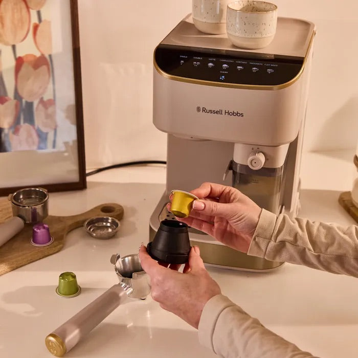 Load image into Gallery viewer, Russell Hobbs Cafe Genie Espresso Coffee Maker | Stone | 28760