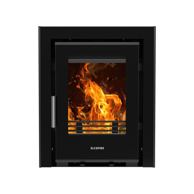 Load image into Gallery viewer, Elcofire Luna Glass Inset Multifuel Stove | 6KW | EFLGW