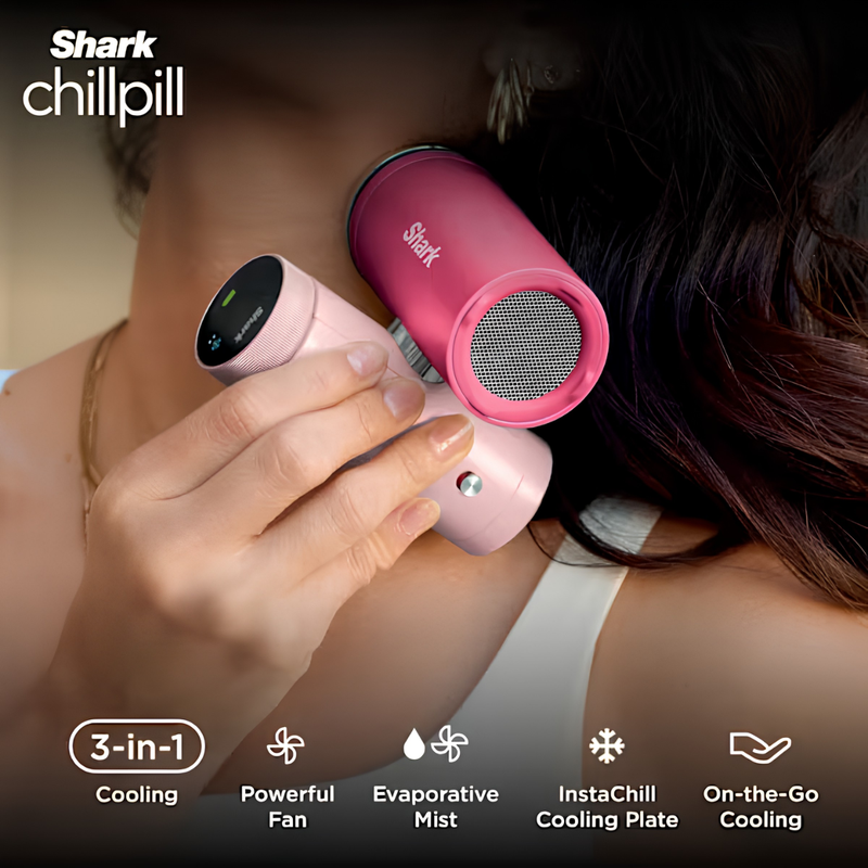 Завантажте зображення в засіб перегляду галереї, Shark ChillPill 3-in-1 Fan, Mist & InstaChill System | Dragon Fruit | FA022UKPK