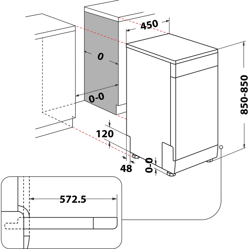 Load image into Gallery viewer, Hotpoint Slimline Dishwasher | White | HP2FE10CS90WUK