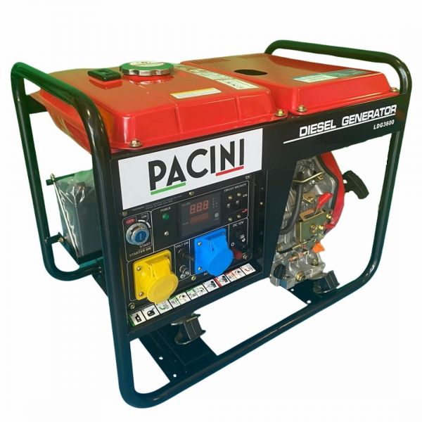 Pacini 3.6KVA Diesel Power Generator | 7HP | Electric Start | LDG3600