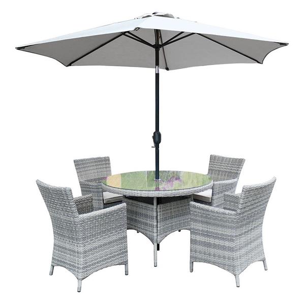 Load image into Gallery viewer, Tuscany 4 Seater Round Dining Set | 1.1M | 301012