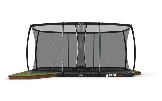 Berg Ultim Elite FlatGround | 500CM/ 16FT | Safety Net Deluxe XL | Grey | 32.41.95.31