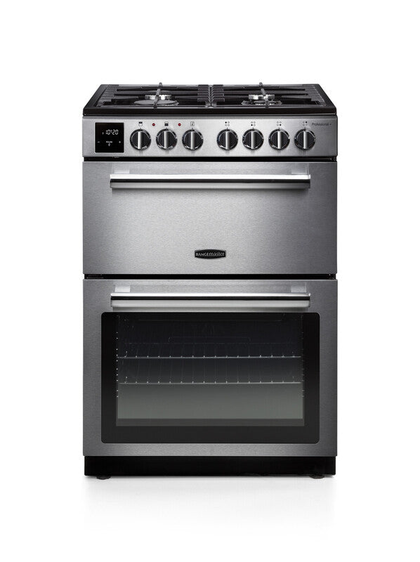 Załaduj obraz do przeglądarki galerii, Rangemaster Professional+ 60cm | Dual Fuel | Stainless Steel & Chrome | 128160 | PROPL60DFFSS/C