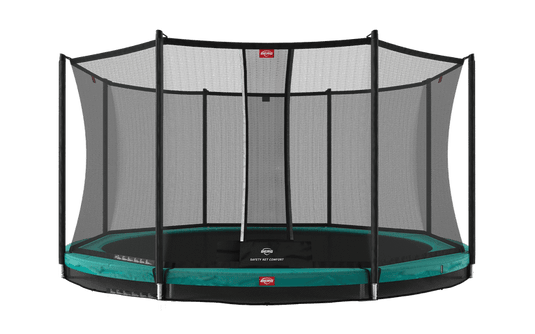 Berg Grand Favorit InGround Trampoline | 520CM/ 17FT | Safety Net | Green | 30.23.65.71