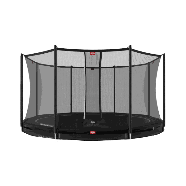 Load image into Gallery viewer, Berg Favorit InGround Trampoline | 430CM/ 14FT | Safety Net | Black | 35.14.96.02