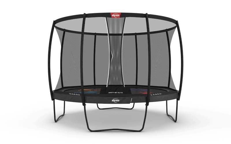 Load image into Gallery viewer, regular grey trampoline with XL net