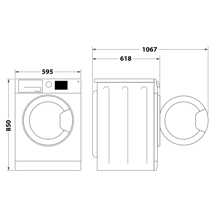 Load image into Gallery viewer, Indesit Steam Push&Go Washing Machine | SILVER | 9kg | 1400rpm | A Rated | BWE 91496X SV UK