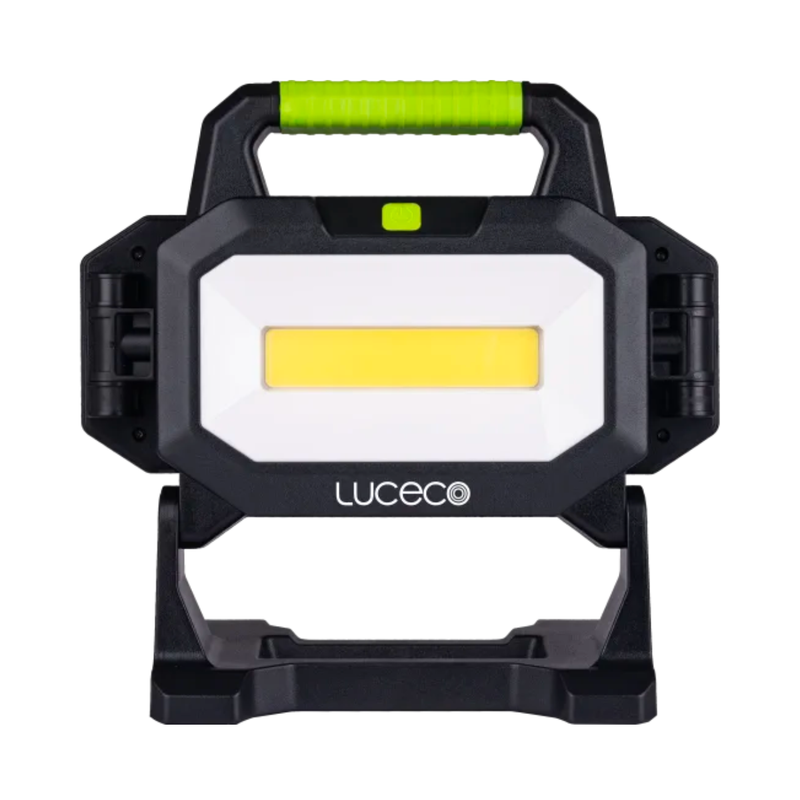 Завантажте зображення в засіб перегляду галереї, Luceco 18V Battery Powered Led Triple Head Worklight 2500Lm, 6500K With Adaptors | LILWV250G65-01
