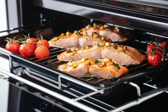 Rangemaster Classic 60cm | Ceramic | Black with Chrome trim | 128100 | CLA60ECBL/C