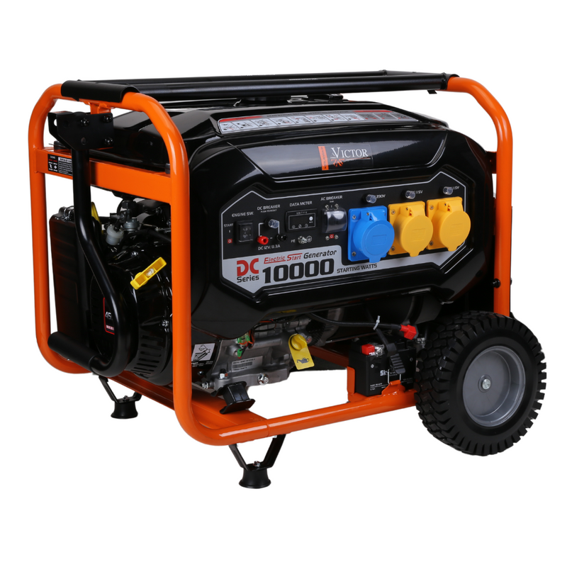 Завантажте зображення в засіб перегляду галереї, Victor Petrol Power Generator | Electric Start | 10kVA/7.8kW | 459cc | LC1000DCS