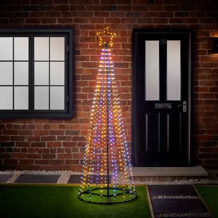 Load image into Gallery viewer, 2.5m M-A FlexiBright Pyramid Tree w-835 W-WW LEDs and Star | LV243056