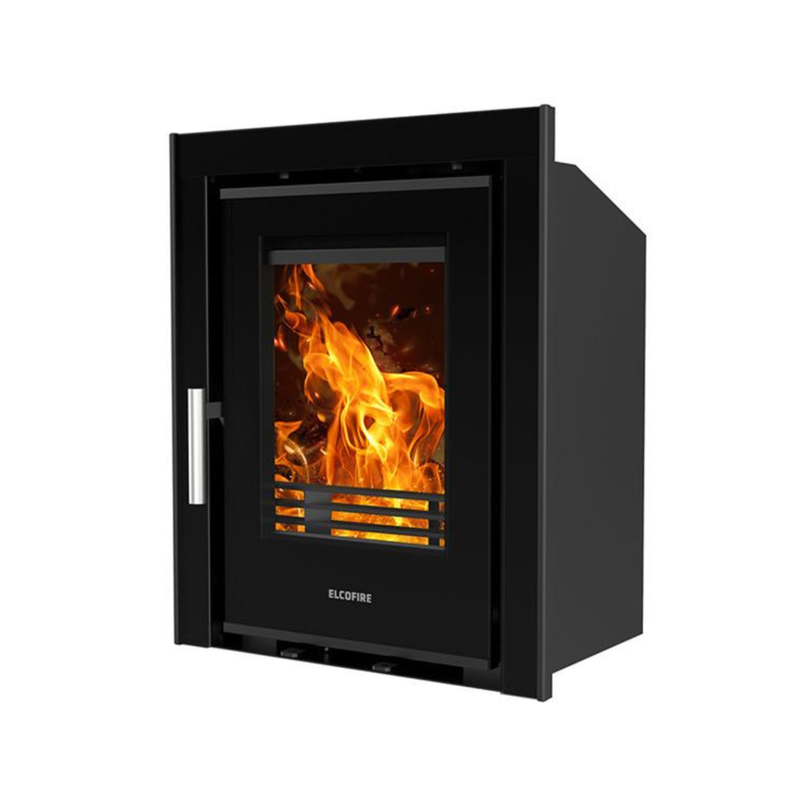 Load image into Gallery viewer, Elcofire Luna Glass Inset Multifuel Stove | 6KW | EFLGW