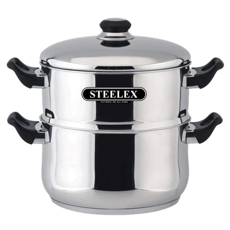 Завантажте зображення в засіб перегляду галереї, Steelex 2 Tier Steamer 20cm | ST9731