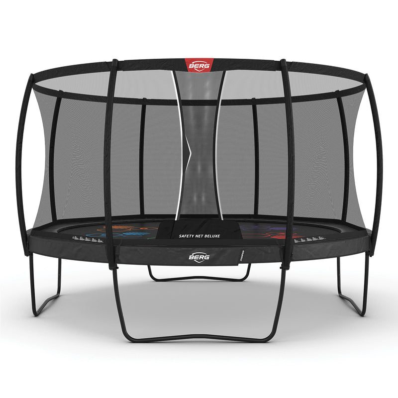 Завантажте зображення в засіб перегляду галереї, Berg Champion Regular Trampoline | 430CM/ 14FT | Safety Net Deluxe XL | Grey | 35.44.88.02