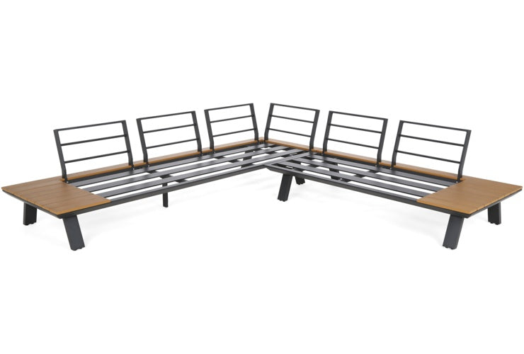 Load image into Gallery viewer, Monako Corner Set | Dark Grey | 345168