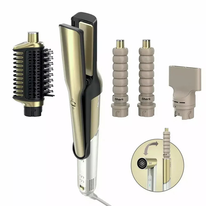 Załaduj obraz do przeglądarki galerii, Shark Glam Straight Multi-Styler | Gold | HD6041SUK